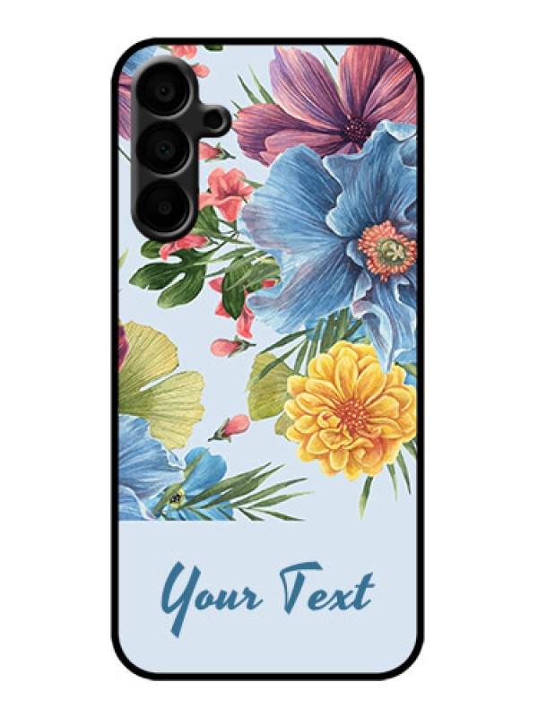 Custom Galaxy M15 5G Custom Metal Phone Case - Stunning Watercolored Flowers Painting Design