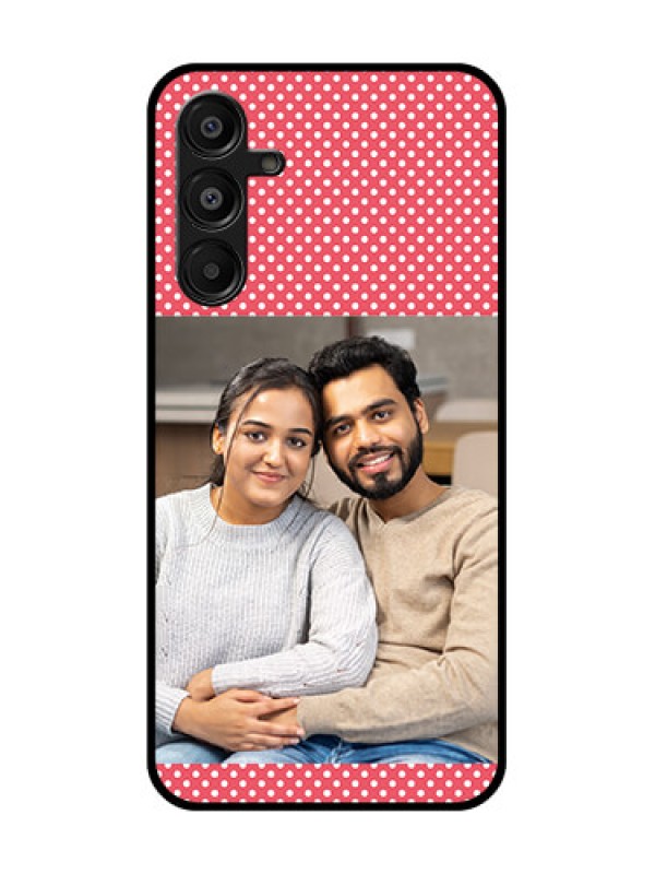 Custom Galaxy M16 5G Custom Metal Phone Case - White Dotted Design