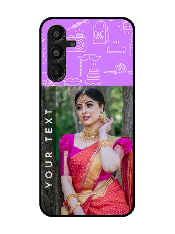 Custom Galaxy M16 5G Custom Metal Phone Case - Birthday Icons Design