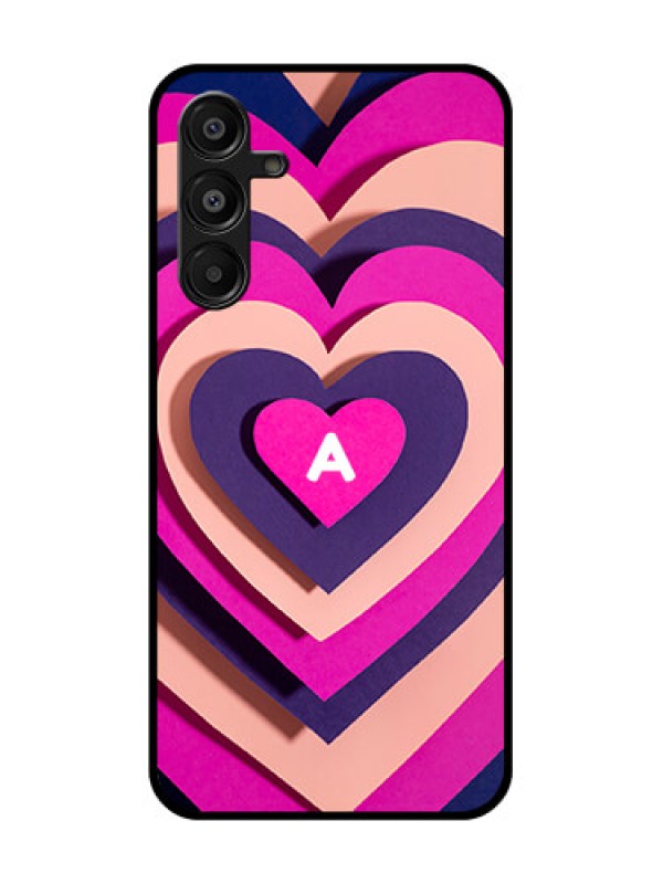 Custom Galaxy M16 5G Custom Metal Phone Case - Cute Heart Pattern Design