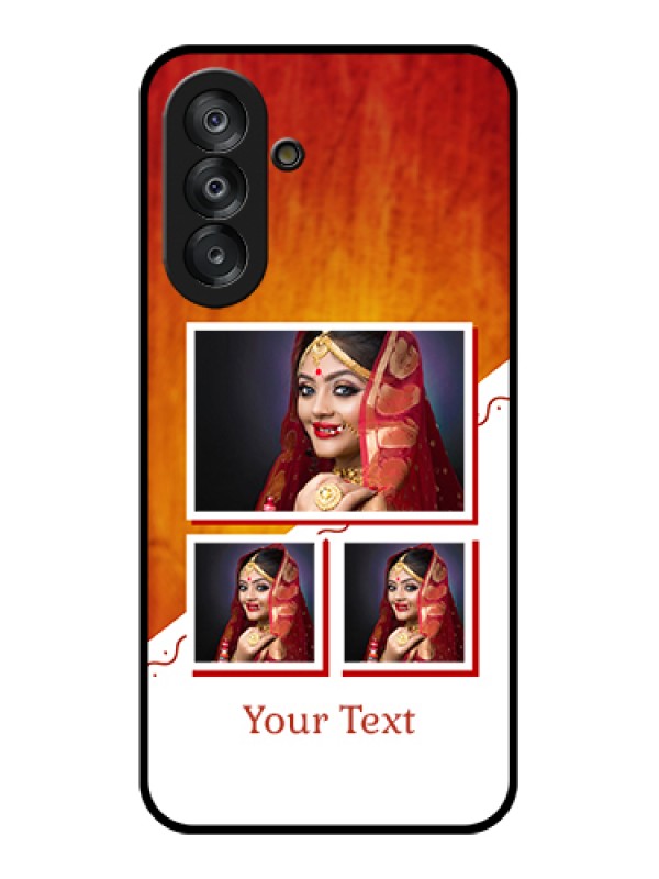 Custom Samsung Galaxy M17 5G Custom Metal Phone Case - Wedding Memories Design