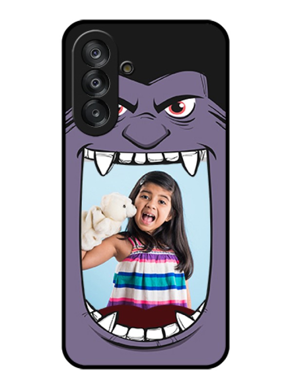 Custom Samsung Galaxy M17 5G Custom Metal Phone Case - Angry Monster Design