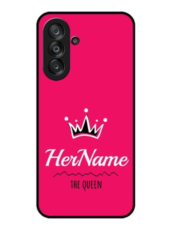Custom Samsung Galaxy M17 5G Custom Metal Phone Case - Queen With Name Design