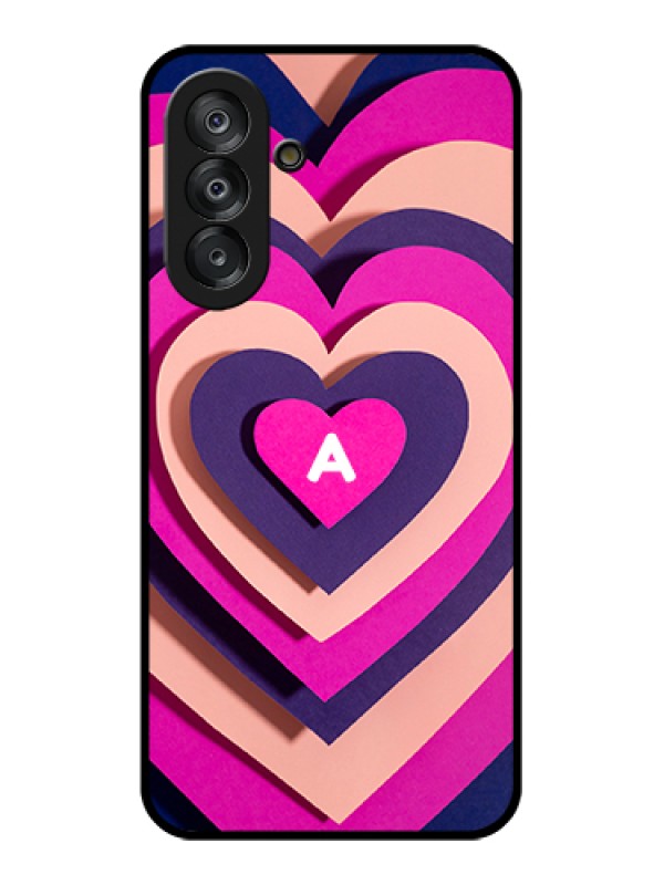 Custom Samsung Galaxy M17 5G Custom Metal Phone Case - Cute Heart Pattern Design