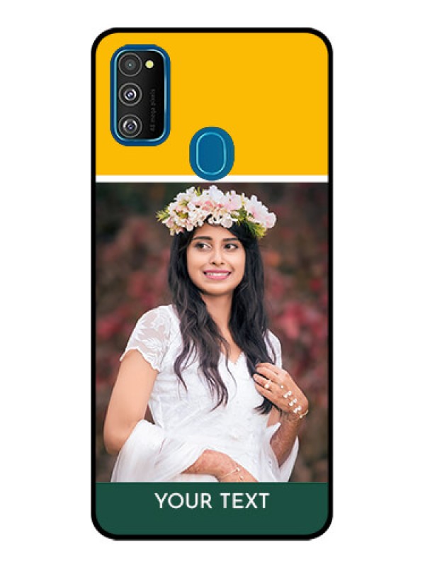 Custom Galaxy M21 2021 Custom Metal Phone Case - Love You Design