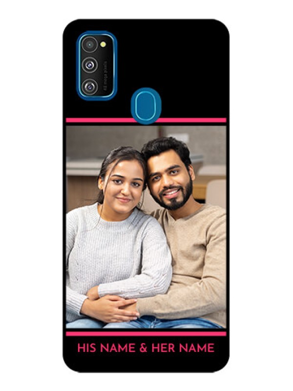 Custom Galaxy M21 2021 Custom Metal Phone Case - With Add Text Design