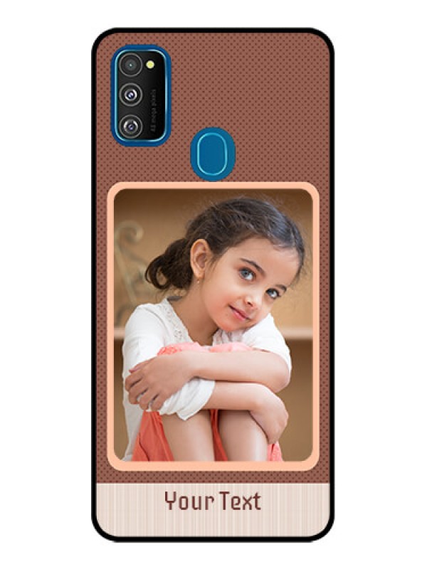 Custom Galaxy M21 2021 Custom Metal Phone Case - Simple Pic Upload Design