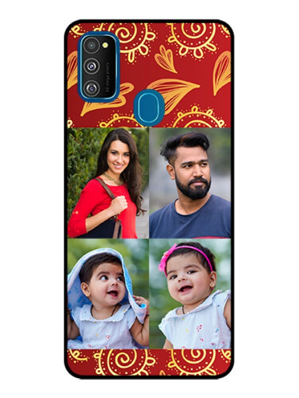 Custom Galaxy M21 2021 Custom Metal Phone Case - 4 Image Traditional Design