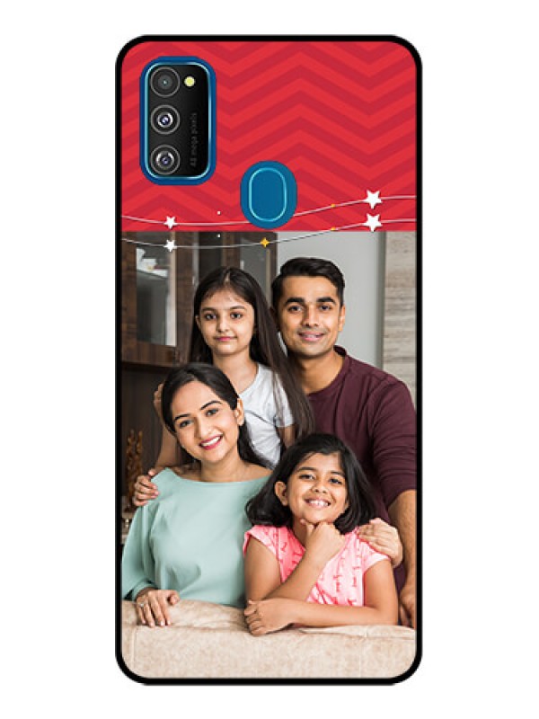 Custom Galaxy M21 2021 Custom Metal Phone Case - Happy Family Design