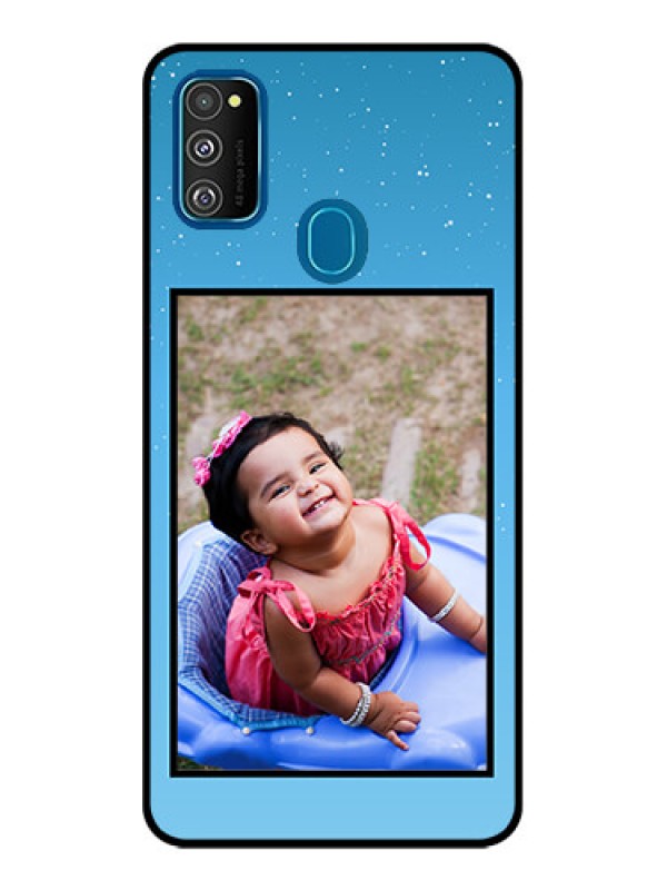 Custom Galaxy M21 2021 Custom Metal Phone Case - Wave Pattern Colorful Design