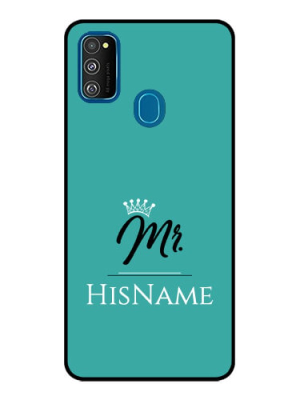 Custom Galaxy M21 2021 Custom Metal Phone Case - Mr With Name Design