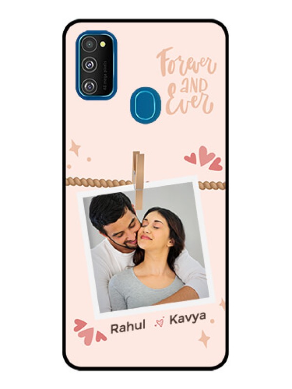Custom Galaxy M21 2021 Custom Metal Phone Case - Forever And Ever Love Design