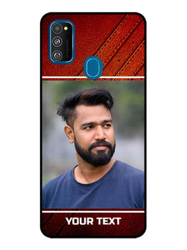 Custom Galaxy M21 Custom Metal Phone Case - Leather Phone Case Design