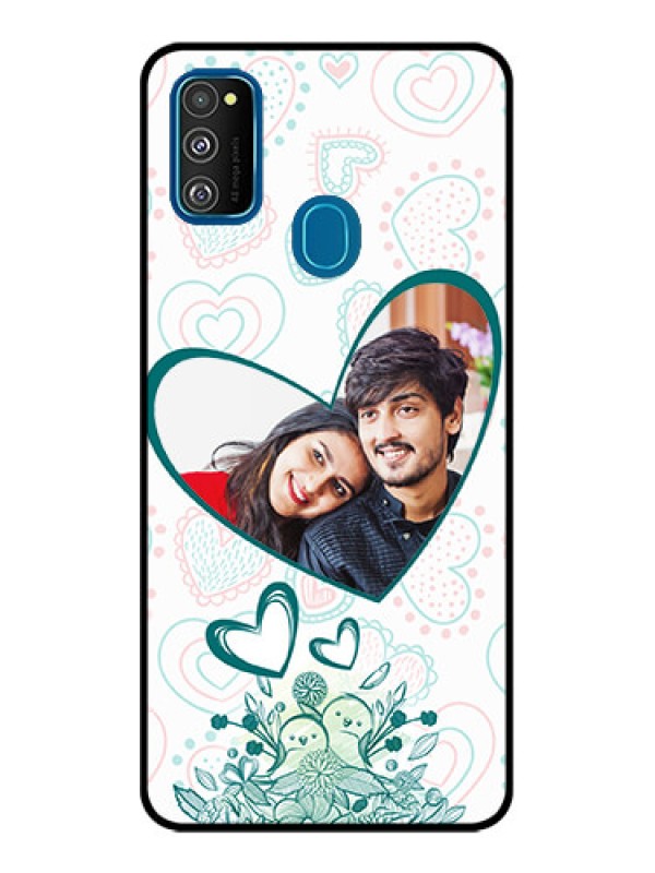 Custom Galaxy M21 Custom Metal Phone Case - Premium Couple Design