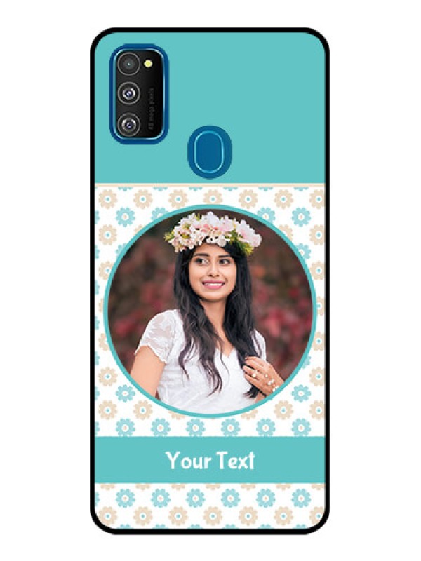 Custom Galaxy M21 Custom Metal Phone Case - Beautiful Flowers Design