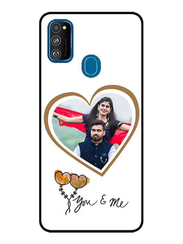 Custom Galaxy M21 Custom Metal Phone Case - You and Me Design