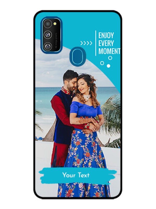 Custom Galaxy M21 Custom Metal Phone Case - Happy Moment Design