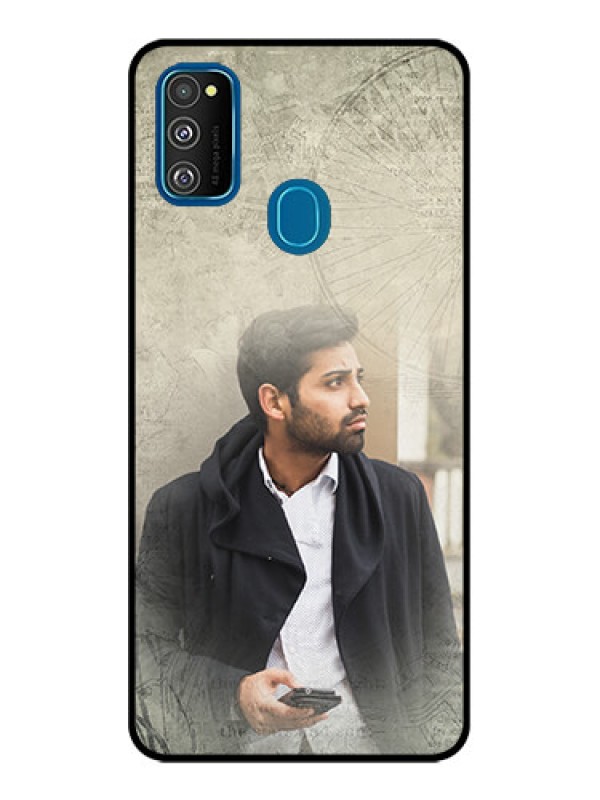 Custom Galaxy M21 Custom Metal Phone Case - With Vintage Design