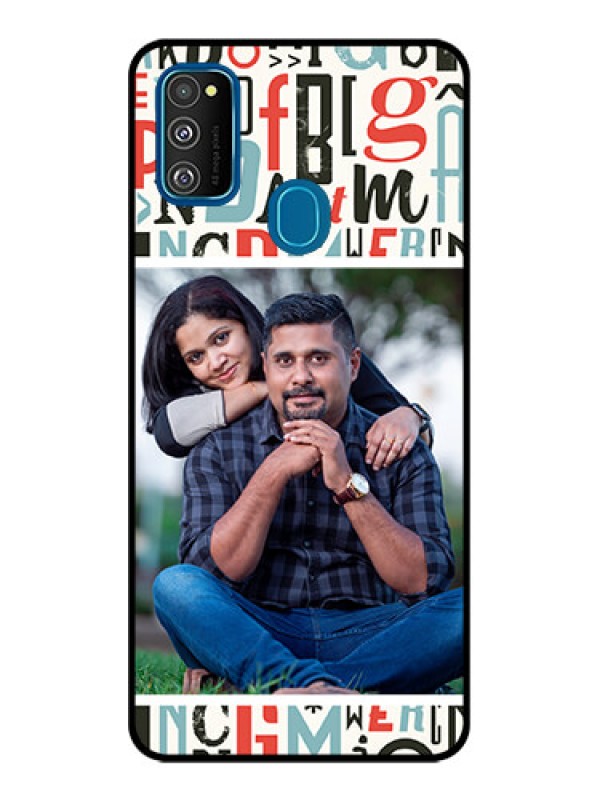 Custom Galaxy M30s Custom Metal Phone CaseAlphabet Design