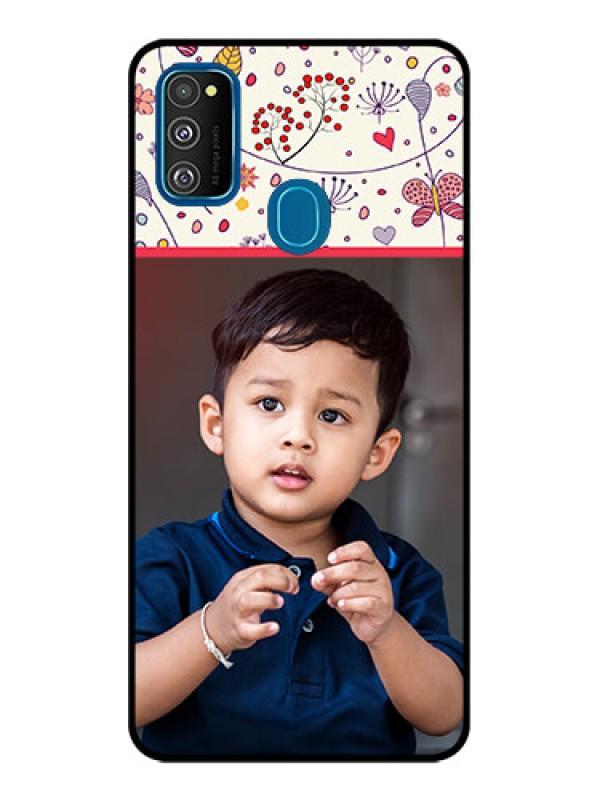 Custom Galaxy M30s Custom Metal Phone CasePremium Floral Design