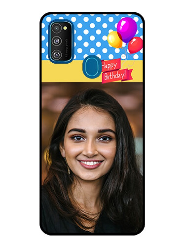 Custom Galaxy M30s Custom Metal Phone CaseHappy Birthday Design
