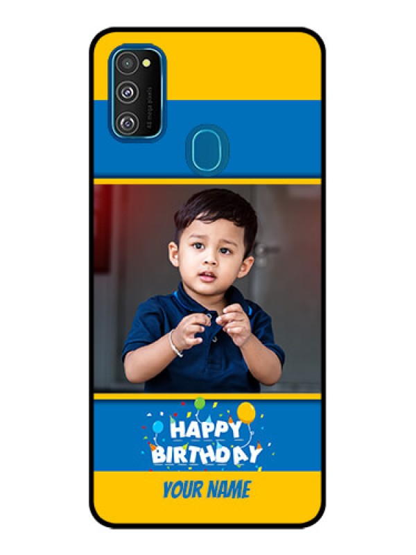 Custom Galaxy M30s Custom Metal Phone CaseBirthday Wishes Design