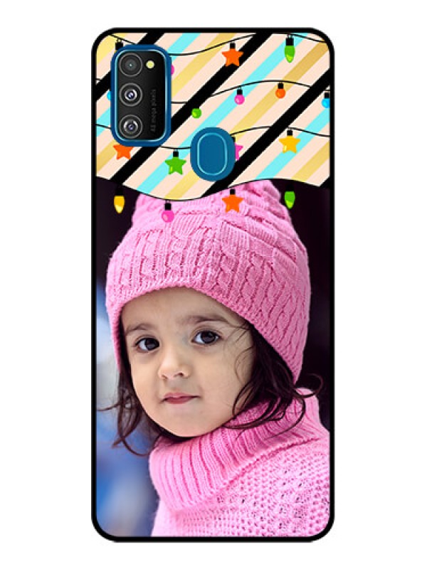 Custom Galaxy M30s Custom Metal Phone CaseLights Hanging Design