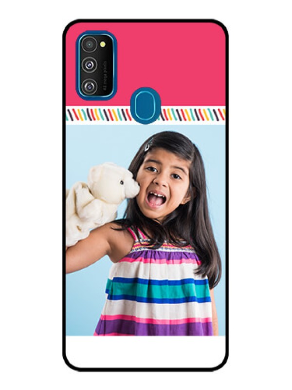 Custom Galaxy M30s Custom Metal Phone CaseLine Art Design