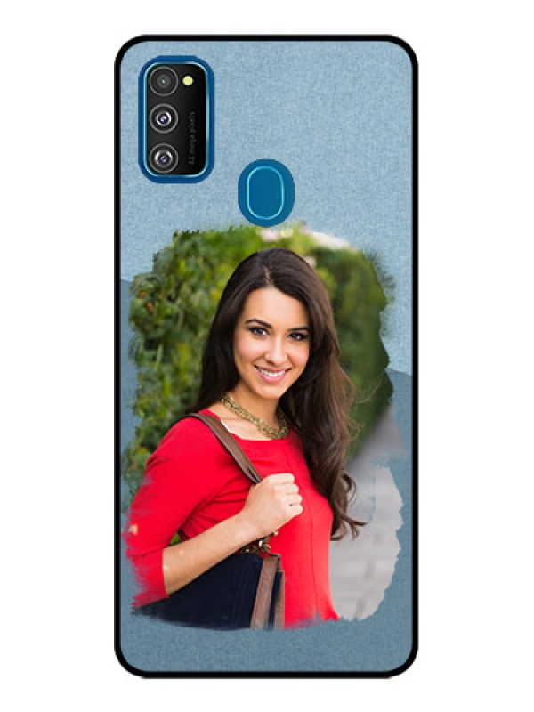 Custom Galaxy M30s Custom Metal Phone CaseGrunge Line Art Design