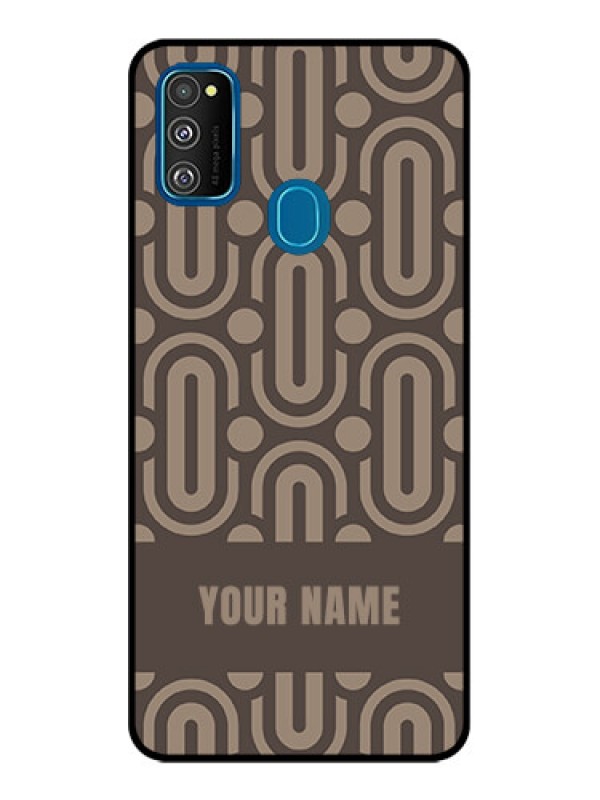 Custom Galaxy M30s Custom Metal Phone CaseCaptivating Zero Pattern Design
