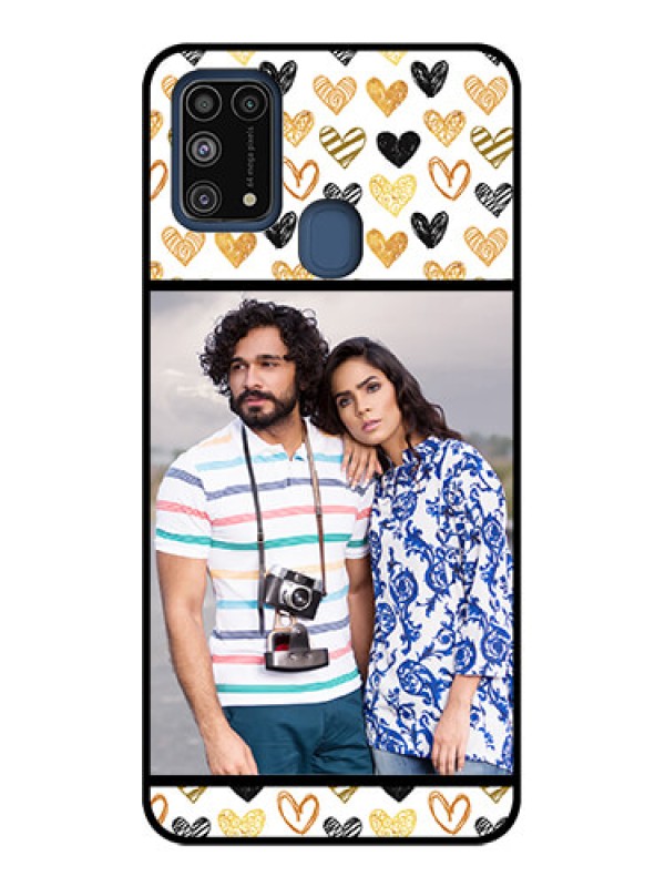 Custom Galaxy M31 Prime Edition Custom Metal Phone Case - Love Symbol Design