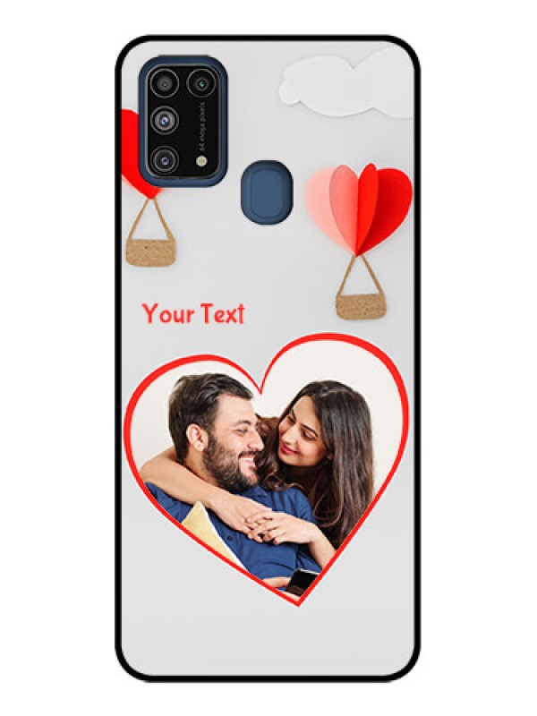 Custom Galaxy M31 Prime Edition Custom Metal Phone Case - Parachute Love Design