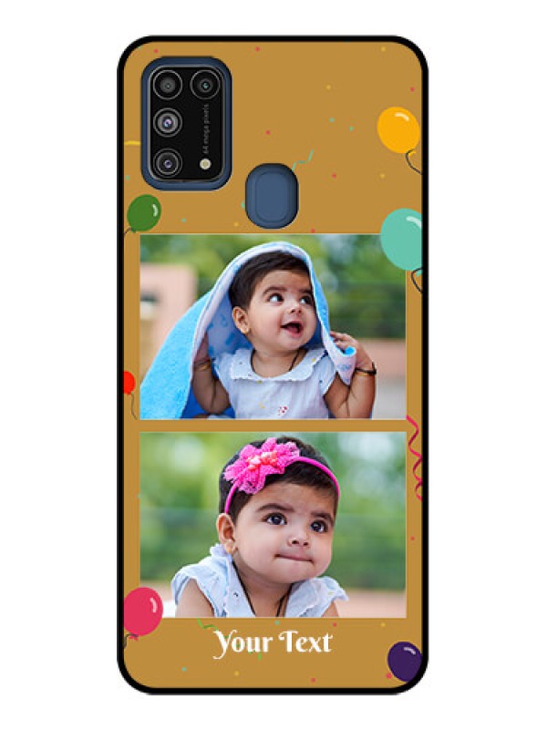 Custom Galaxy M31 Prime Edition Custom Metal Phone Case - Image Holder With Birthday Celebrations Design