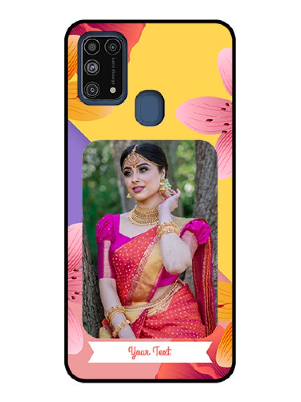 Custom Galaxy M31 Prime Edition Custom Metal Phone Case - 3 Image With Vintage Floral Design