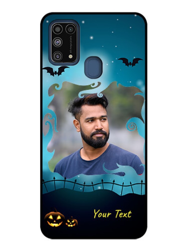 Custom Galaxy M31 Prime Edition Custom Metal Phone Case - Halloween Frame Design