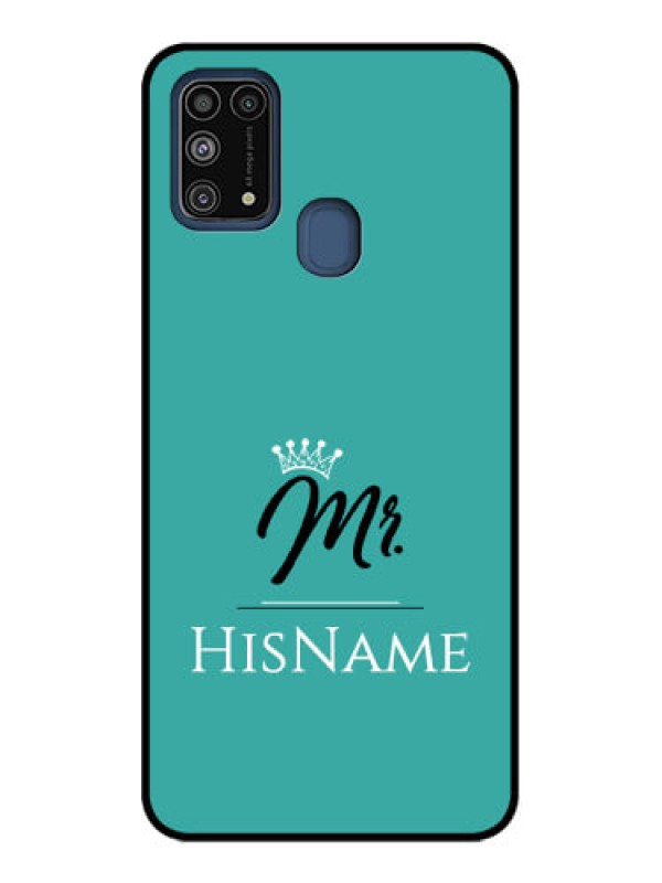 Custom Galaxy M31 Prime Edition Custom Metal Phone Case - Mr With Name Design