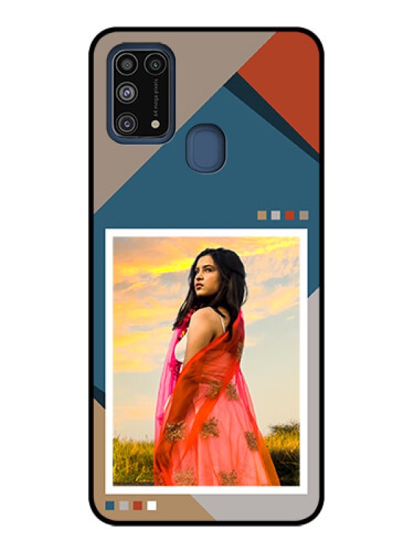 Custom Galaxy M31 Prime Edition Custom Metal Phone Case - Retro Color Pallet Design