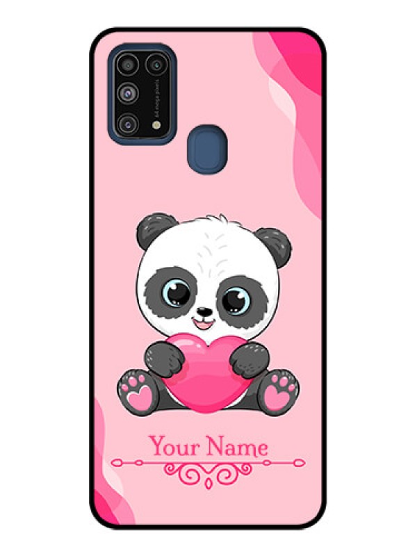 Custom Galaxy M31 Prime Edition Custom Metal Phone Case - Cute Panda Design
