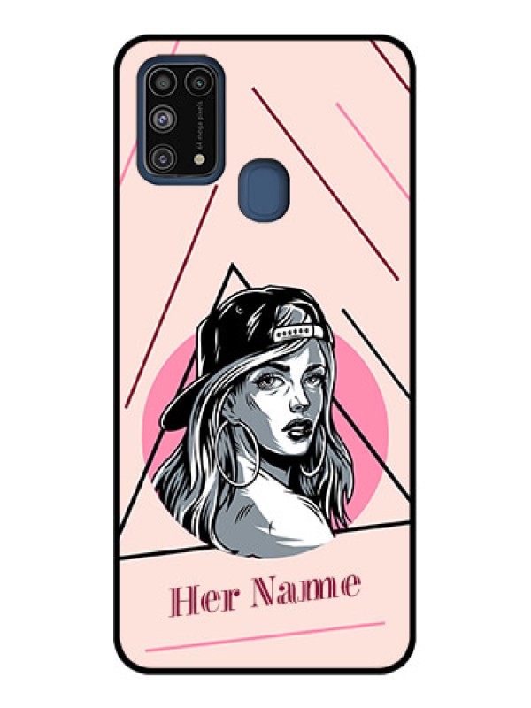Custom Galaxy M31 Prime Edition Custom Metal Phone Case - Rockstar Girl Design