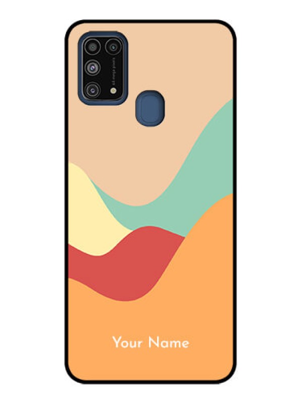 Custom Galaxy M31 Prime Edition Custom Metal Phone Case - Ocean Waves Multi - Colour Design