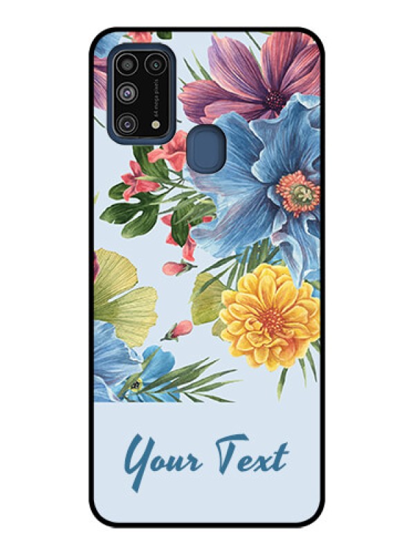 Custom Galaxy M31 Prime Edition Custom Metal Phone Case - Stunning Watercolored Flowers Painting Design