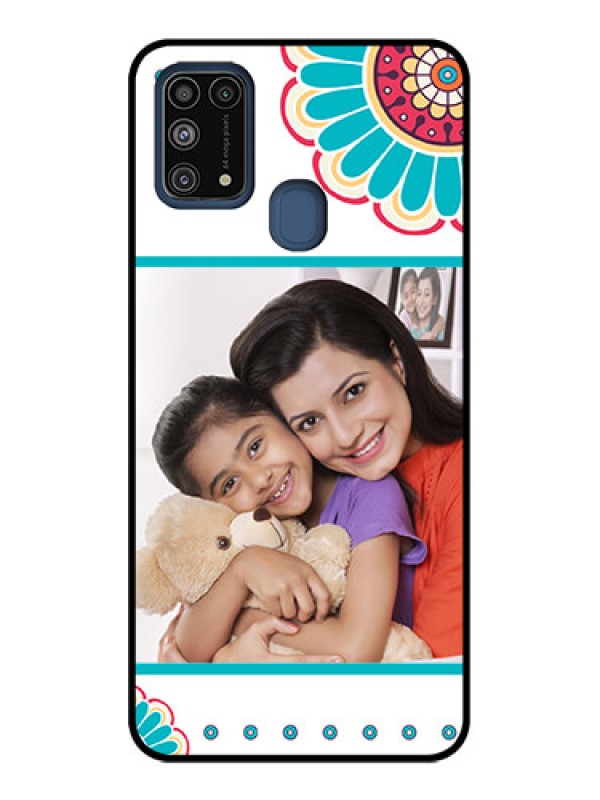 Custom Galaxy M31 Custom Metal Phone CaseFlower Design