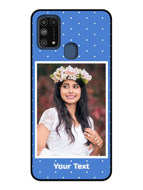 Custom Galaxy M31 Custom Metal Phone CasePolka Dots Design