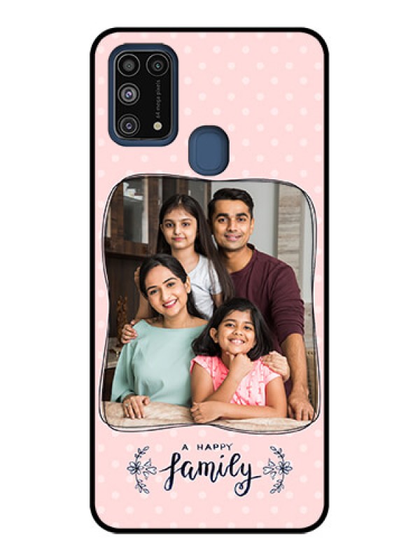 Custom Galaxy M31 Custom Metal Phone CaseFamily With Dots Design