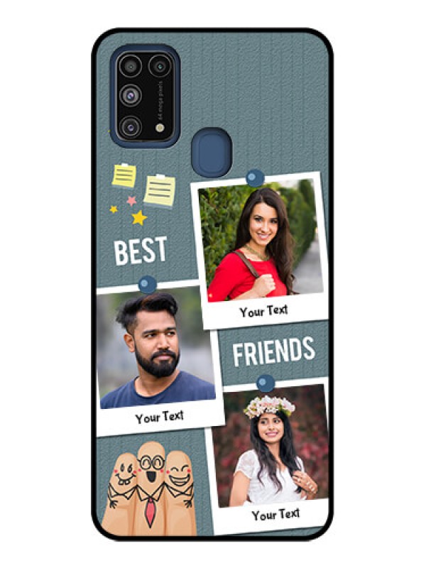 Custom Galaxy M31 Custom Metal Phone CaseSticky Frames And Friendship Design