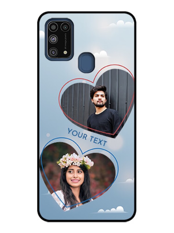 Custom Galaxy M31 Custom Metal Phone CaseBlue Color Couple Design