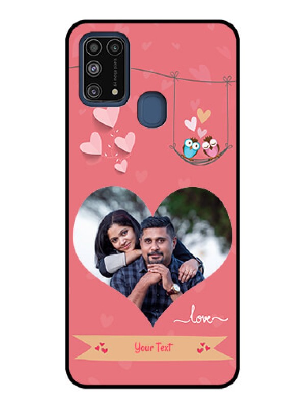 Custom Galaxy M31 Custom Metal Phone CasePeach Color Love Design