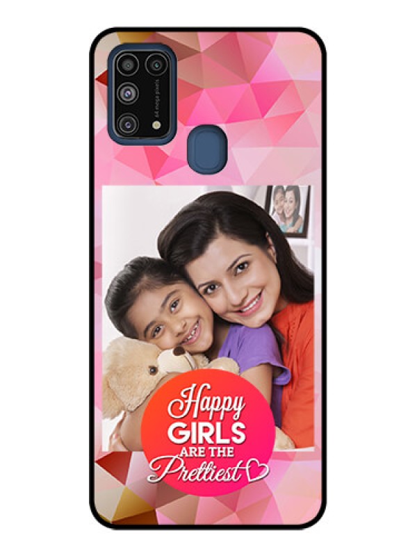 Custom Galaxy M31 Custom Metal Phone CaseAbstract Triangle Design