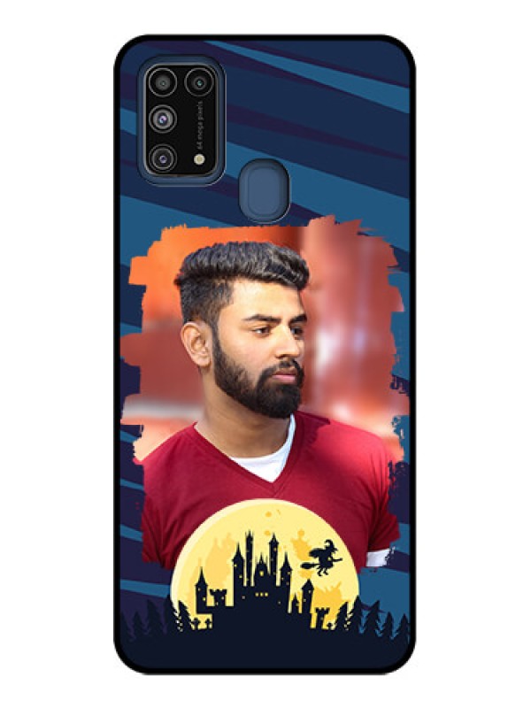 Custom Galaxy M31 Custom Metal Phone CaseHalloween Witch Design