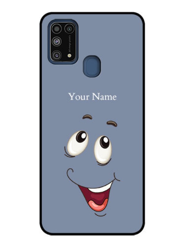 Custom Galaxy M31 Custom Metal Phone CaseLaughing Cartoon Face Design